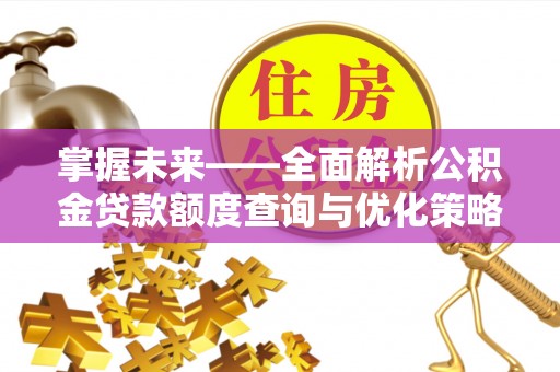 德昌掌握未来——全面解析公积金贷款额度查询与优化策略