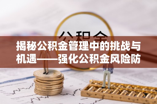 德昌揭秘公积金管理中的挑战与机遇——强化公积金风险防控的多维策略