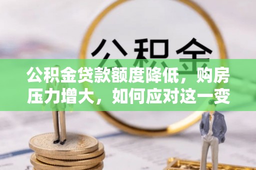 德昌公积金贷款额度降低，购房压力增大，如何应对这一变化？