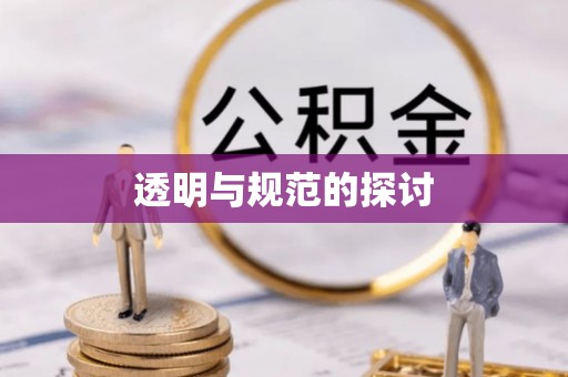 德昌透明与规范的探讨