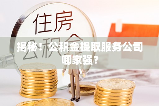 德昌揭秘！公积金提取服务公司哪家强？