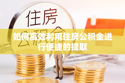 德昌如何高效利用住房公积金进行便捷的提取